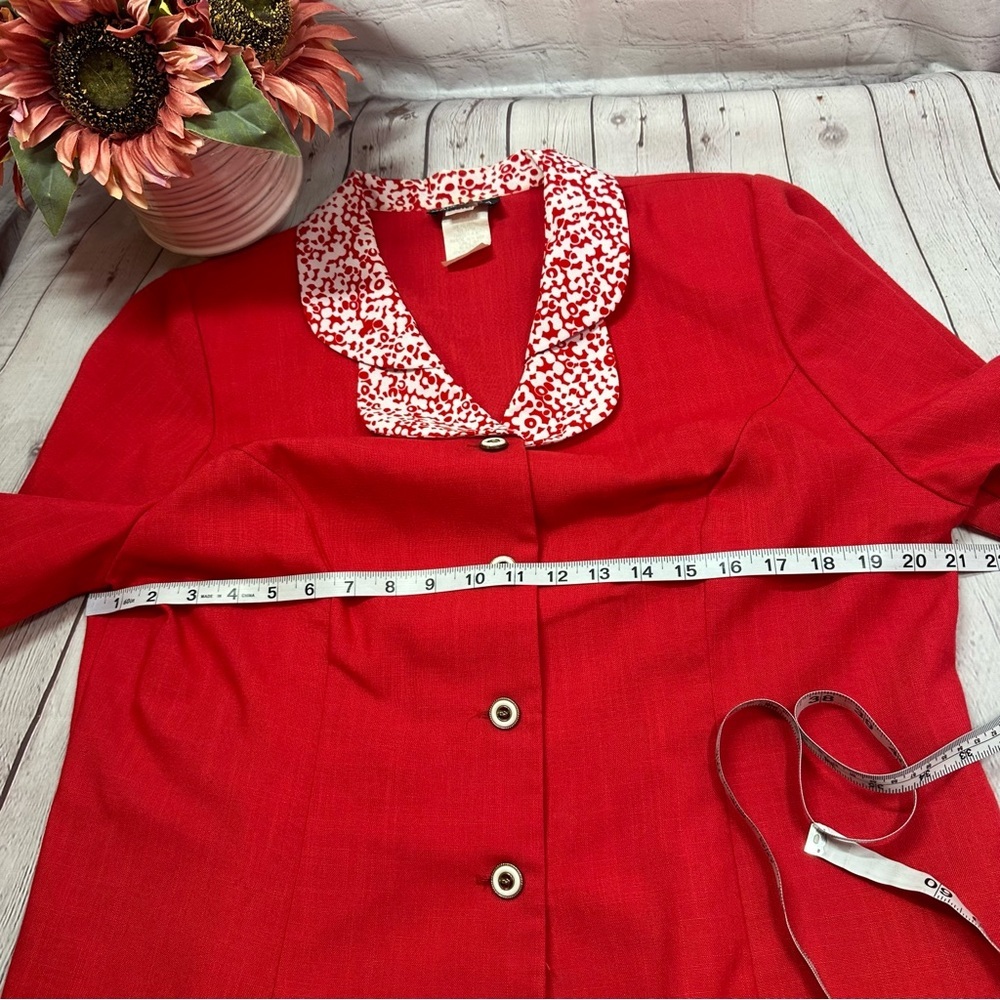 Vtg breli originals button front blouse short sleeve sz 16 80s 90s cosplay - Picture 8 of 9